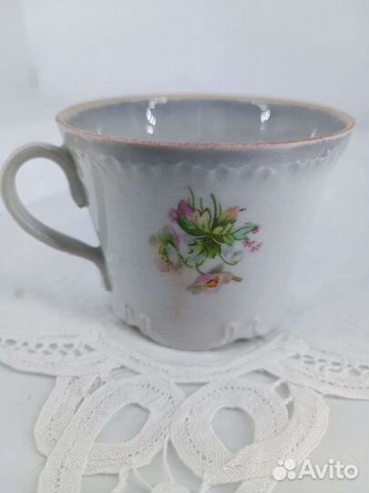 Антикварная чайная чашка Кузнецов