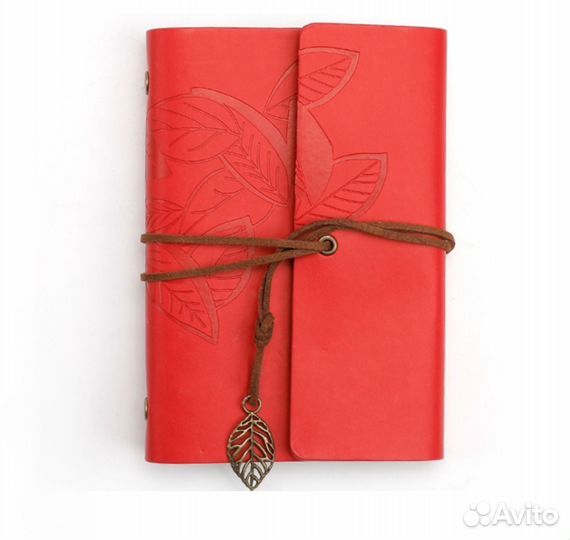 Блокнот ежедневник в кожаной обложке