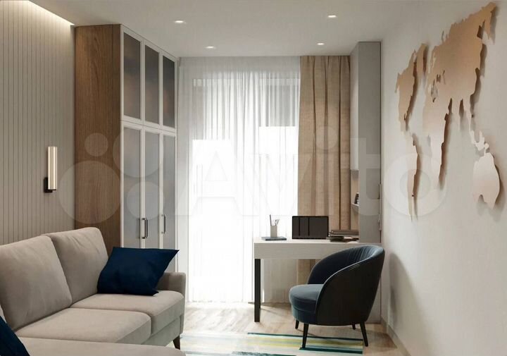 3-к. апартаменты, 90 м², 3/4 эт.