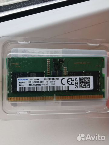 Оперативная память Samsung ddr5 sodimm 8Gb