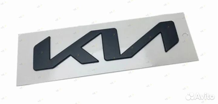 Эмблема KIA 170 х 40 мм Черный глянец