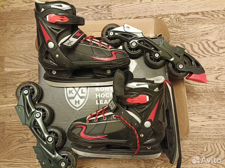Коньки-ролики раздвижные 34-37 размер
