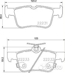 Колодки тормозные дисковые