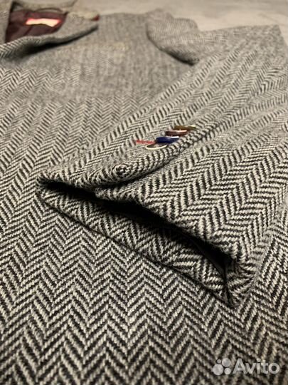 Твидовый костюм жилет+пиджак 48-50