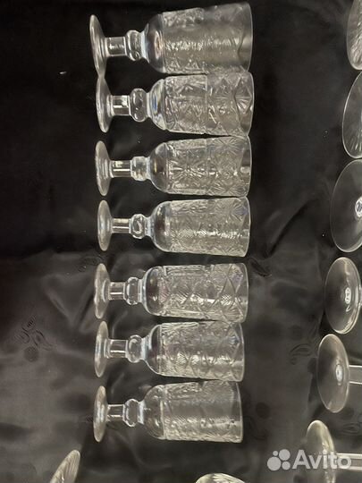 Фужеры хрустальные СССР, вазы, криманки