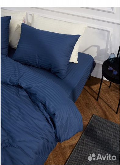 Белье постельное хлопок страйп сатин