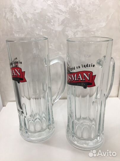 Кружки и стаканы пивные