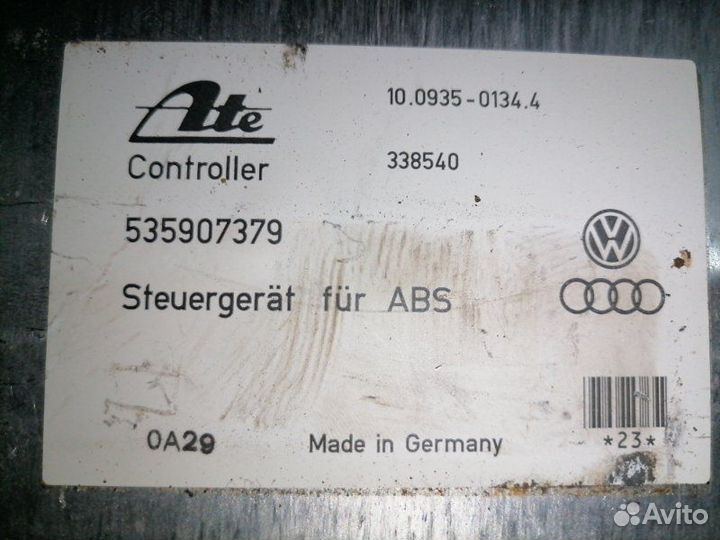 Блок управления ABS Volkswagen Passat B3