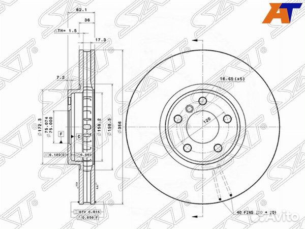 Диск тормозной BMW X5