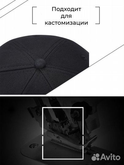 Кепка Черная Женская Летняя Бейсболка Мужская