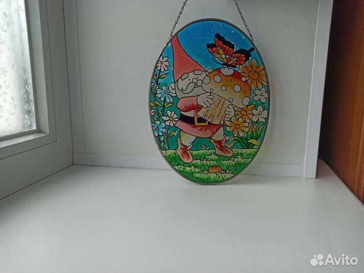 Панно цветное стекло Англия. Ручная работа