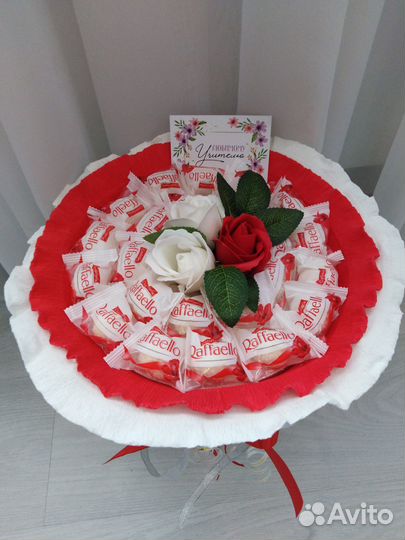 Букет из рафаэлло на 1 сентября, день учителя