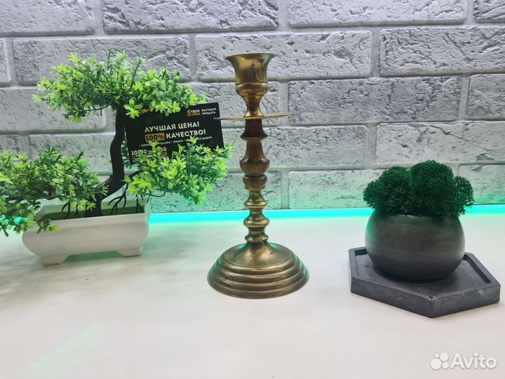 П.7330 Подсвечник Латунь