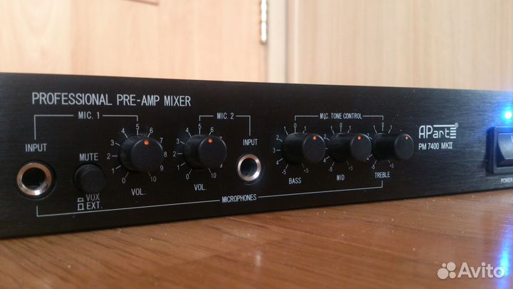Apart PM7400 предусилитель микшер стерео 2 зоны