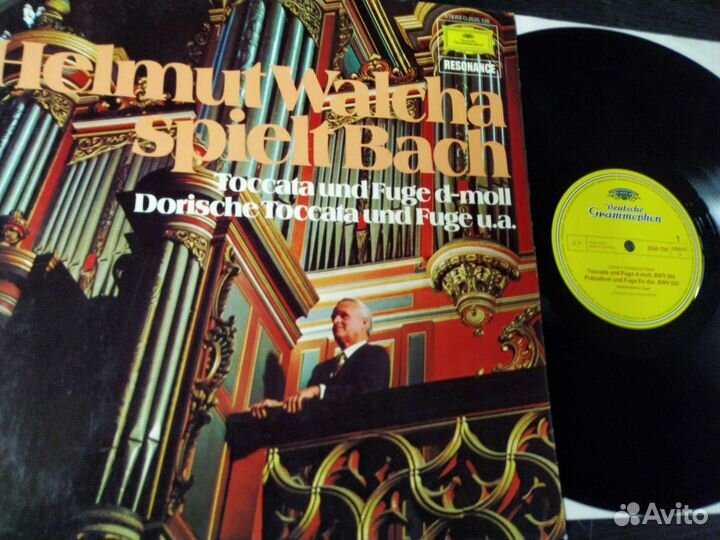 Helmut Walcha Plays Bach винил Германия орган