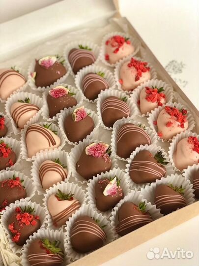 Свежая клубника в шоколаде