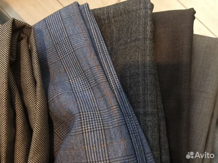Ткань, отрезы костюмная,лен,шесть
