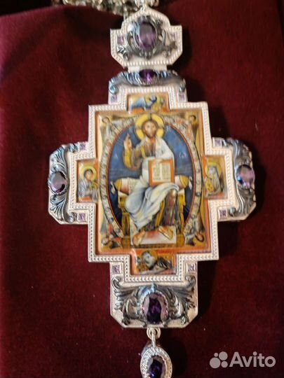 Крест наперсный с украшениями