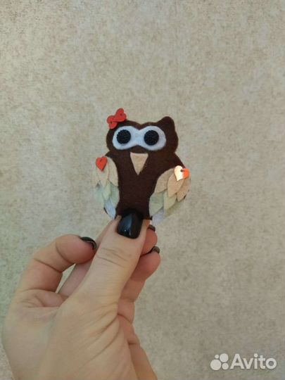 Брелок, броши из фетра