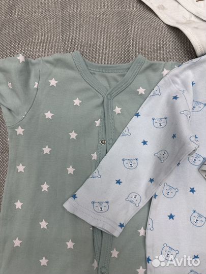 Слипы и боди пакетом для мальчика 74