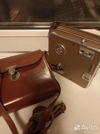 Камера Турист СССР с кожаным чехлом