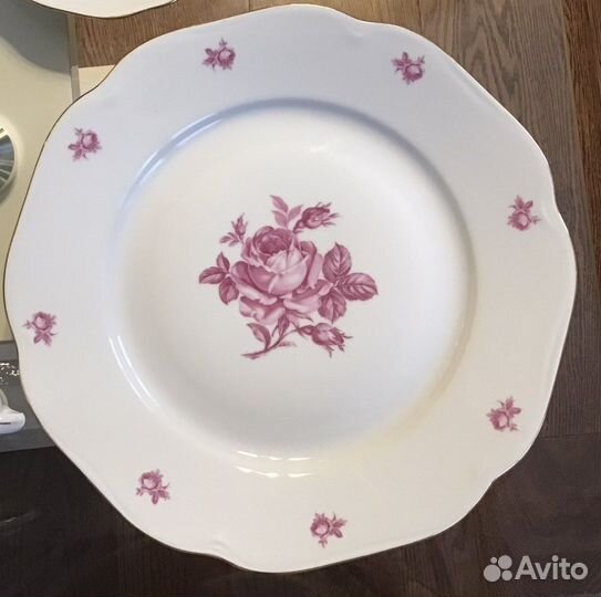 Кофейный сервиз «Роза» Богемия Чехословакия