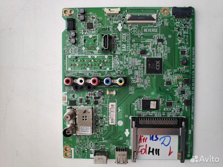 Рабочие платы от тв lg 43lh541v