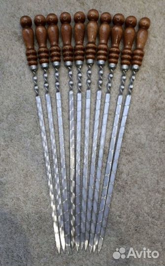 Шампура с деревянной ручкой