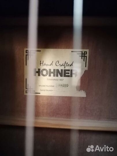 Акустическая гитара hohner HW420
