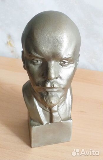 Бюст Ленина. Силумин. Скульптор А. Мурзин СССР