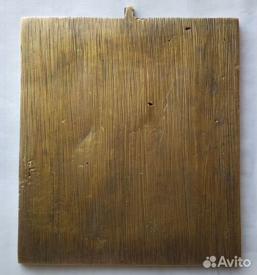 Икона бронзовая. Николай Чудотворец 19 век, эмали