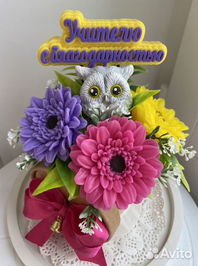 Цветы Учителю, воспитателюмыло ручной работы. В