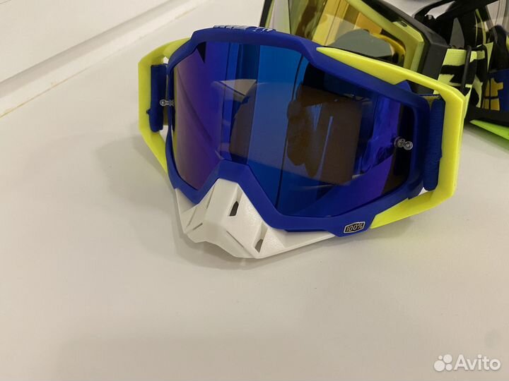 Очки для мотоцикла кроссового и эндуро шлема