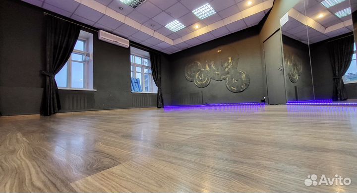 Аренда зала (почасовая) для танцев, фитнеса, йоги