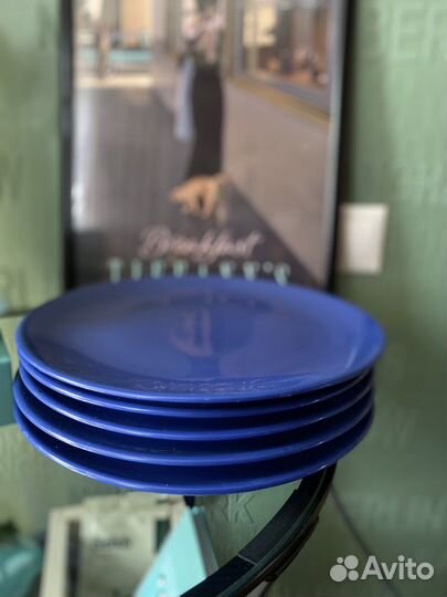 Тарелки IKEA синие