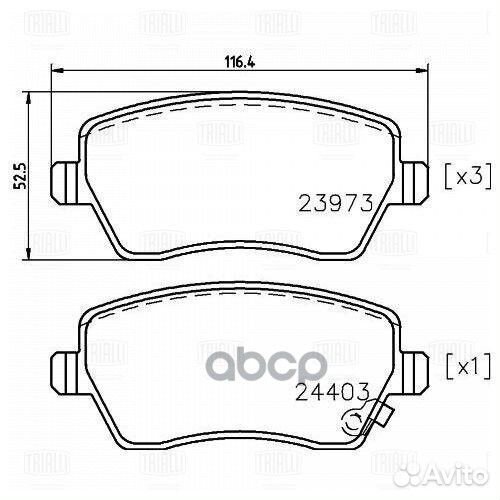 Колодки торм. для а/м Suzuki Swift (05) /Splash
