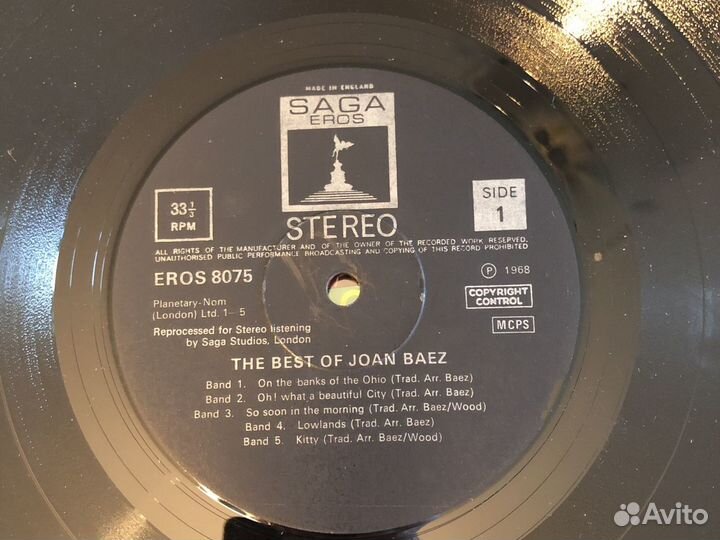 Joan Baez lp UK