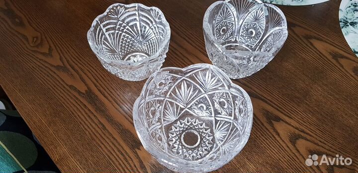 Ваза(салатник) хрусталь