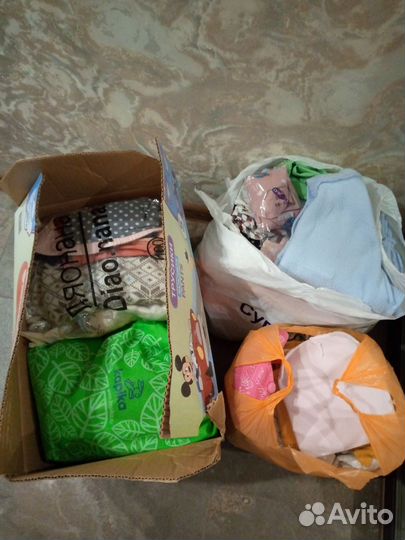 Детские вещи на девочку пакетом от 0 до 2 лет