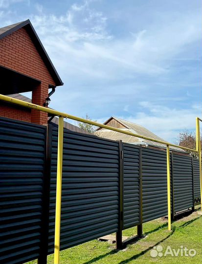 Забор жалюзи металлические