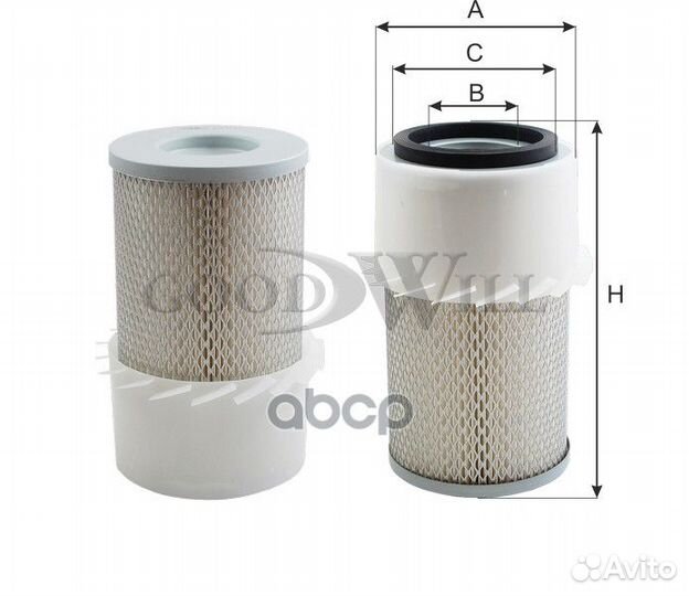 Фильтр воздушный AG1057 Goodwill