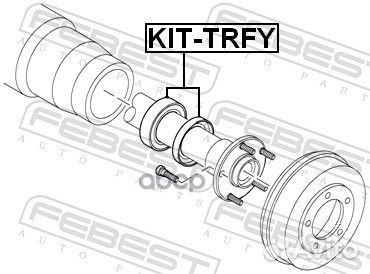 Подшипник задней полуоси комплект ford transit FY