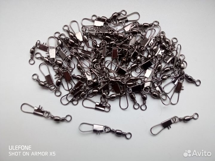 Рыболовные вертлюги с застёжками