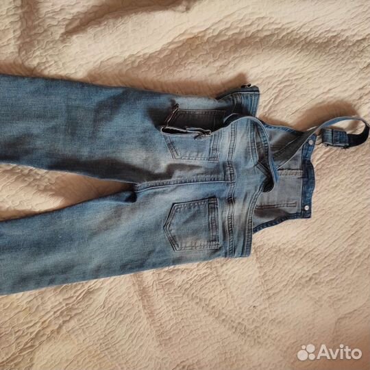 Джинсовый комбинезон для девочки 104