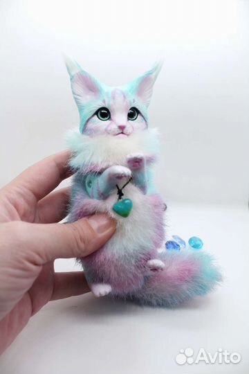 Рысь игрушка коллекционная Ooak