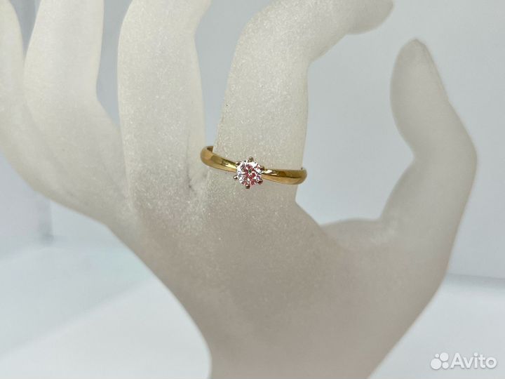 Кольцо золотое новое 18,5 р-р (G113)