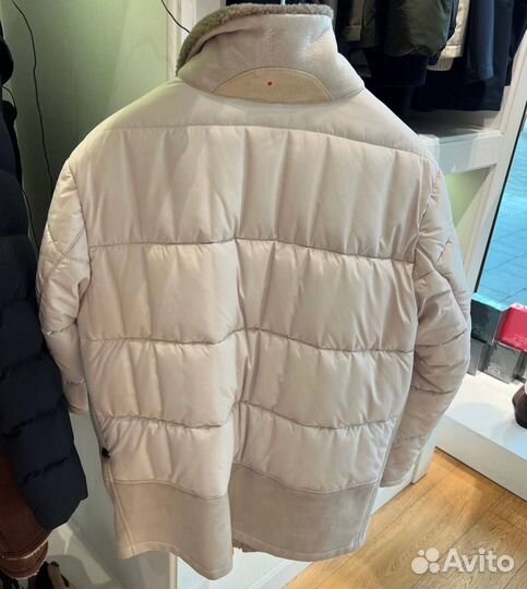 Пуховик замшевый Kiton