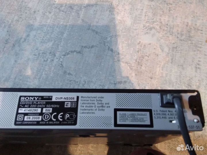 Dvd плеер sony