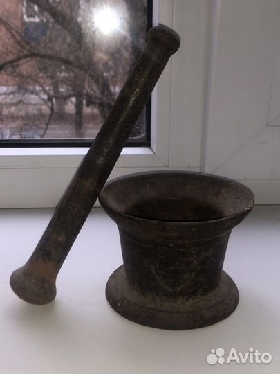 Ступка с пестиком чугун