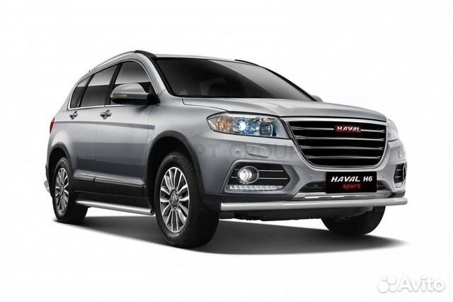 Защита порогов прямая 63 мм (нпс) haval H6 с 2014